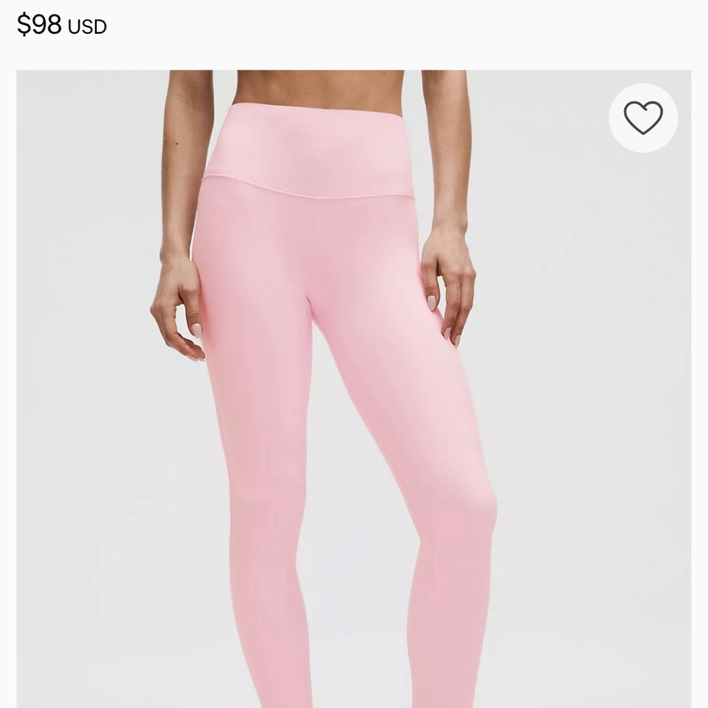 Lululemon Align HR Pant 28" in Pink